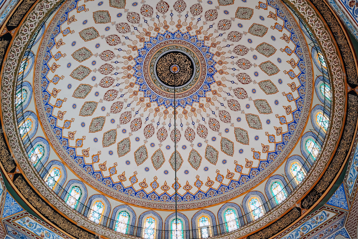 Interior of a grand mosque